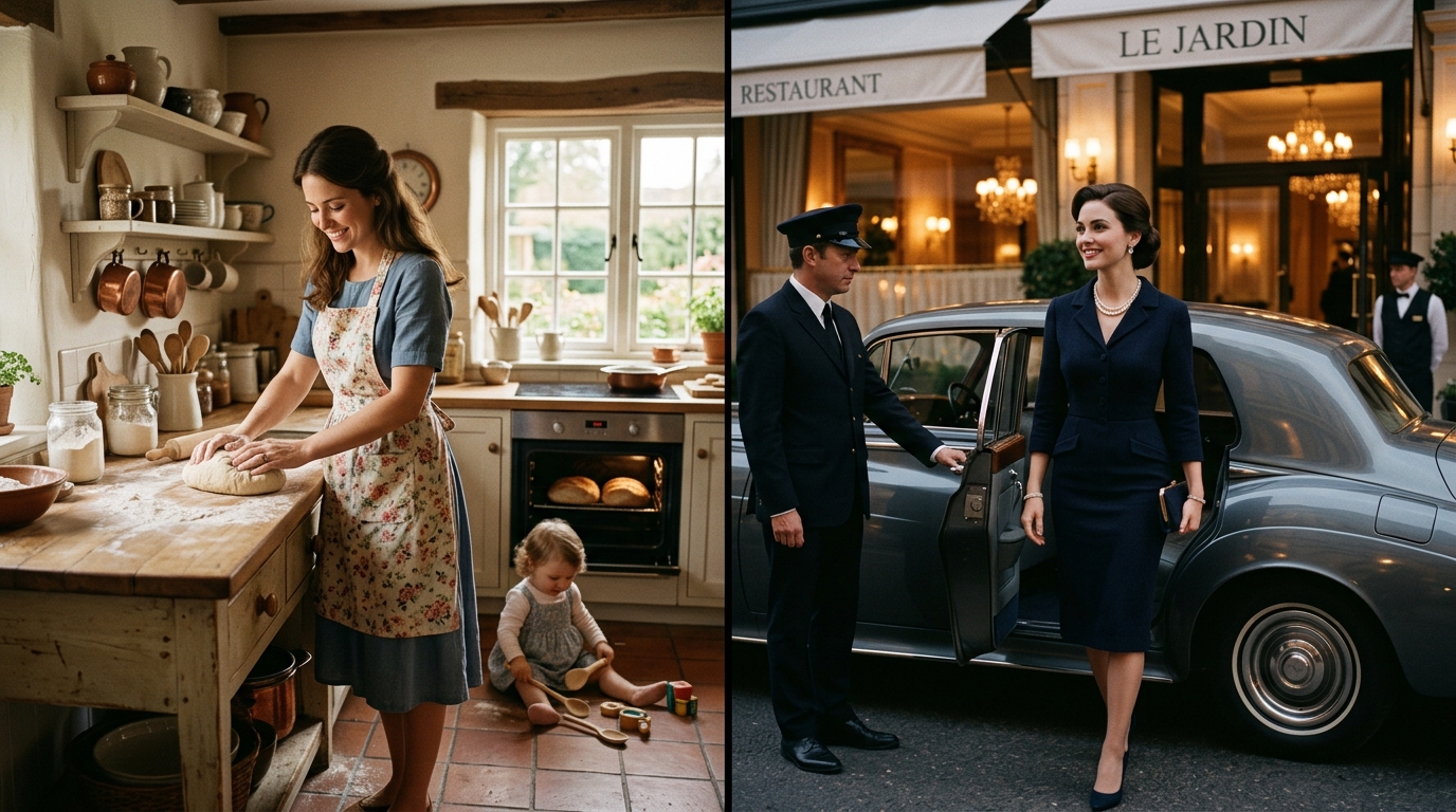 Two women with shared values but different lives: a tradwife and a conservative sugar baby