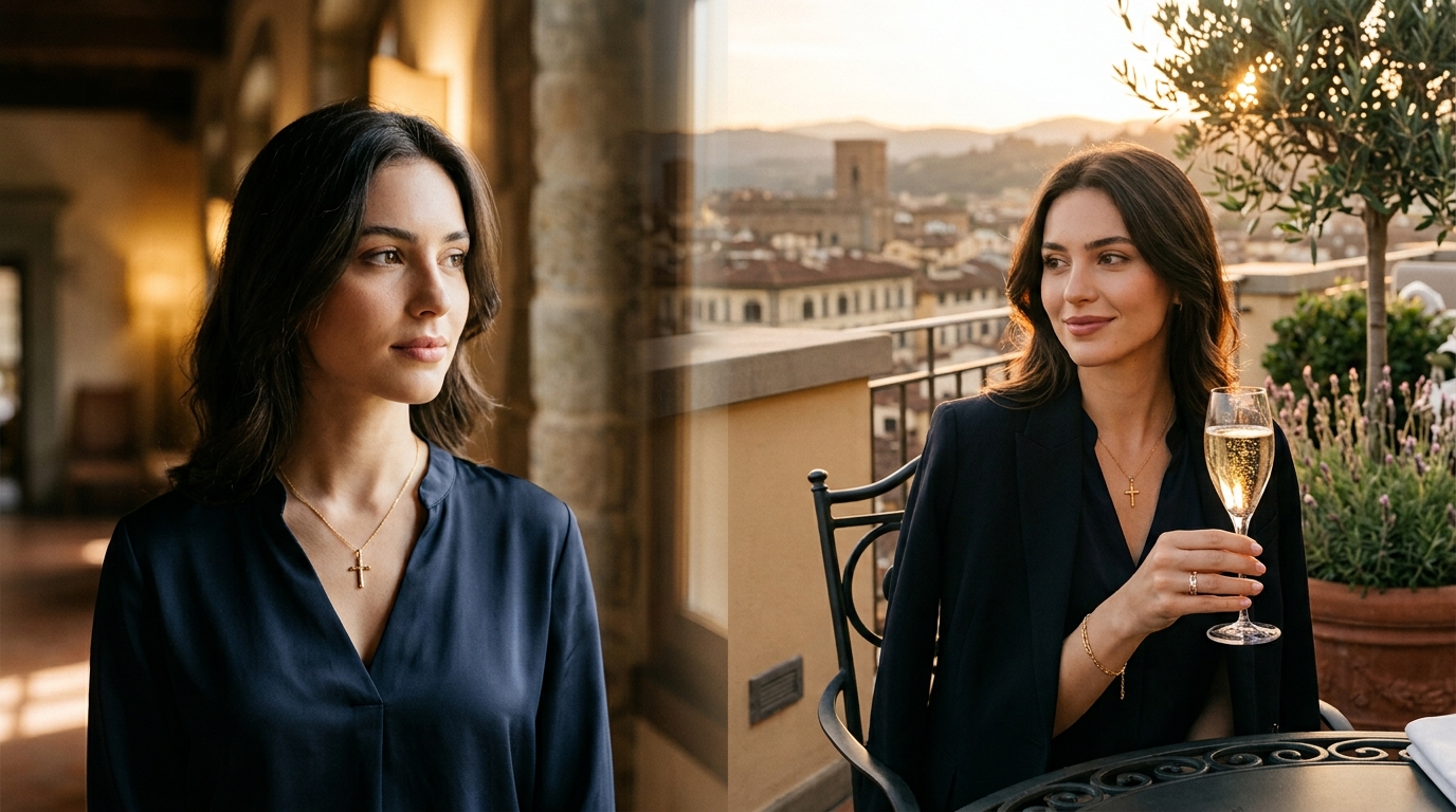 One woman holding both traditional values and a love of luxury